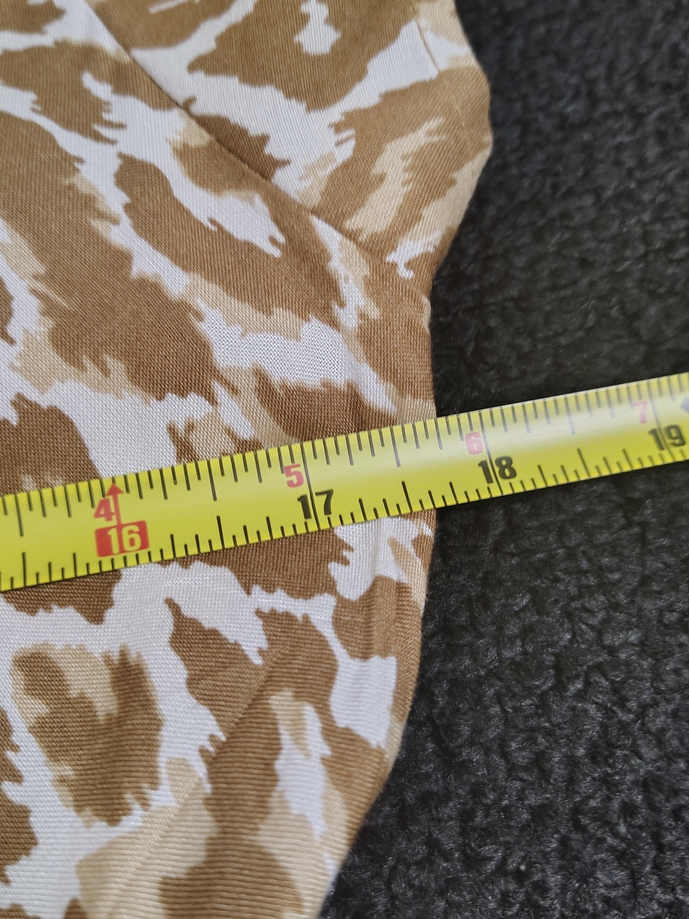 Soft Surroundings Dress Kara Tiered Midi Mocha Tan Leopard Animal Small NWT - Picture 8 of 9